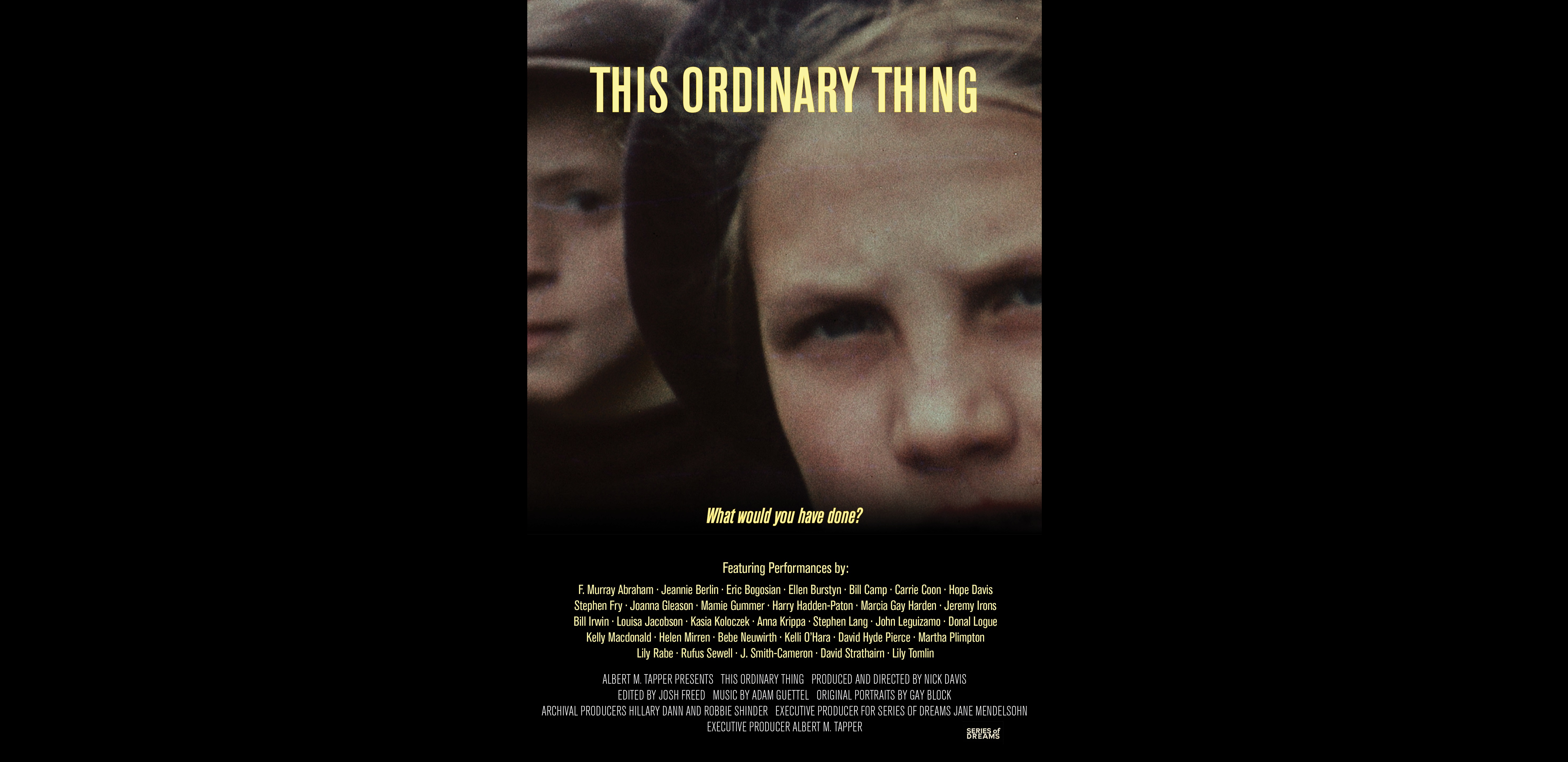 The Ordinary Thing-Poster (Credit_ Series Of Dreams) - Copy