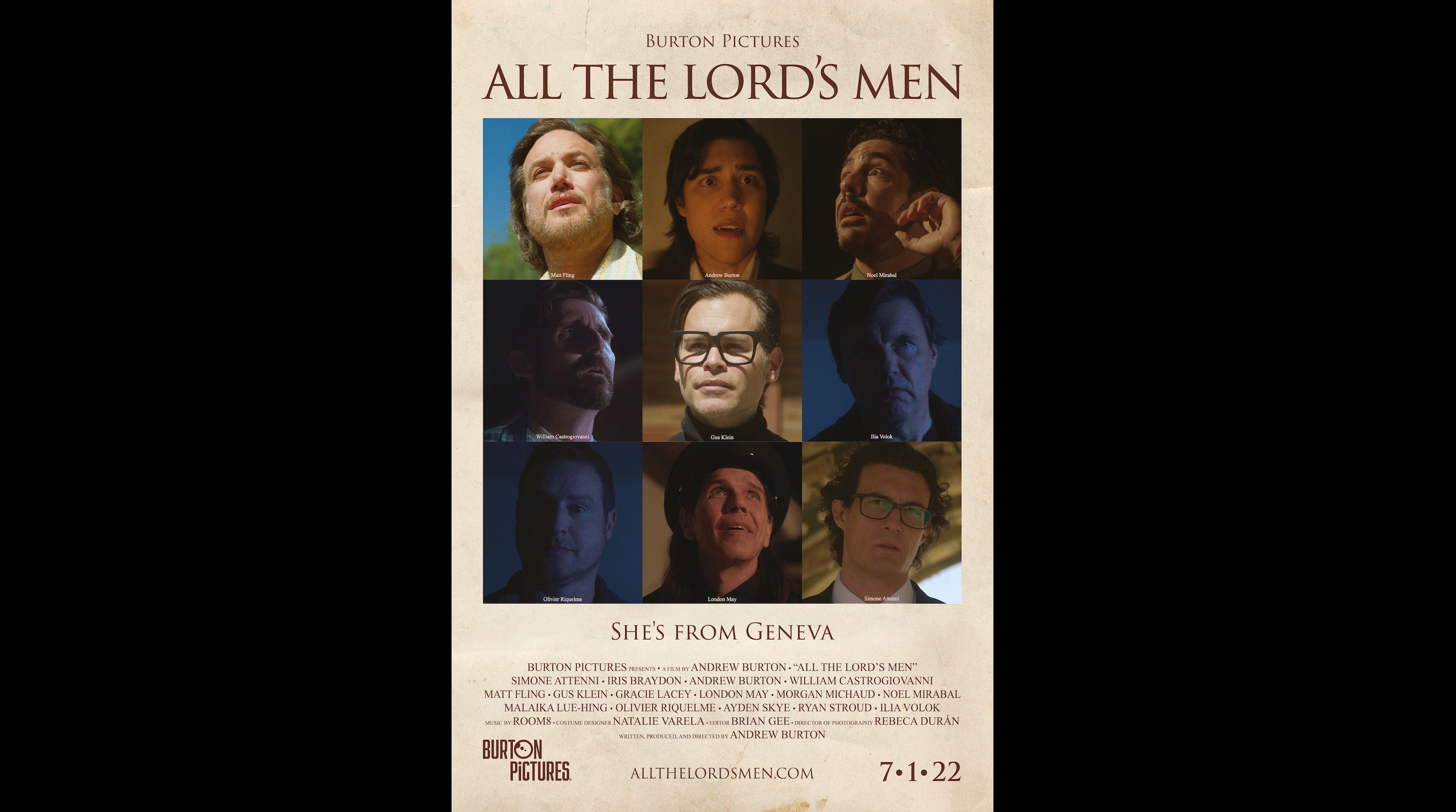 ALL THE LORDS MEN POSTER