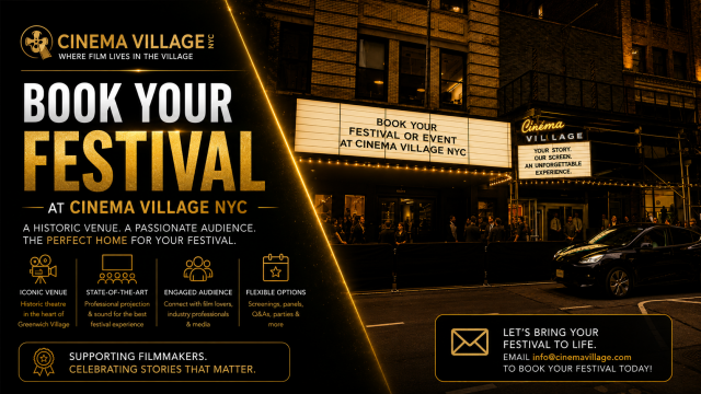 BOOK your FESTIVAL at Cinema Village NYC