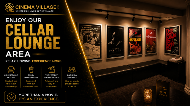 Enjoy our Cellar Lounge Area
